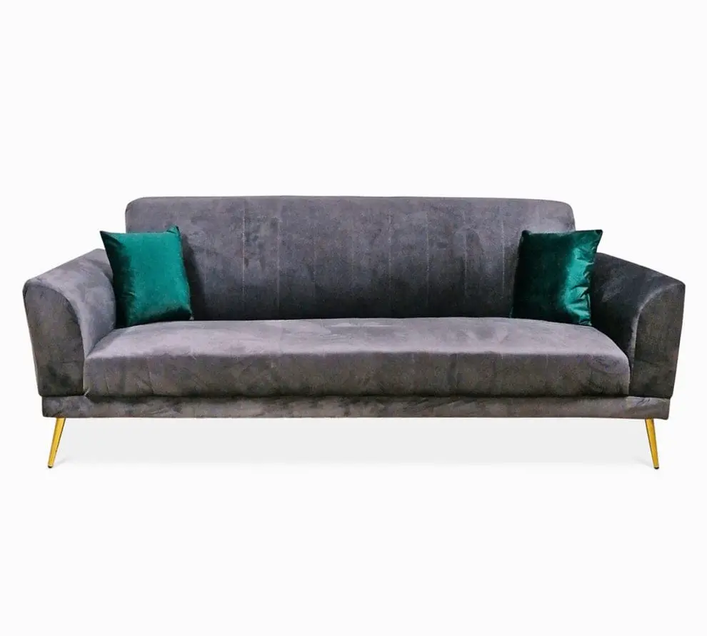 Retro Sleeper Couch (Double bed) (Pink Velvet)