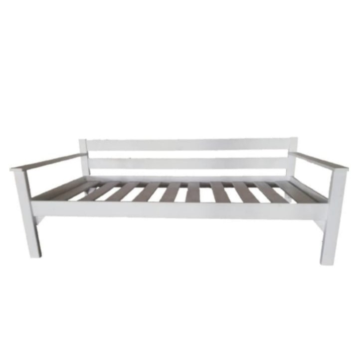 Daybed (765 x 1880, Bunk Size 765mm*188cm, White Wash, Excluding Mattress, No Fabric)